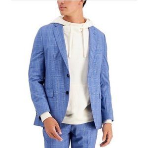 Hugo Boss Men's Modern-Fit Check Wool Suit Jacket 36R New With Tags